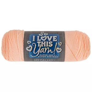I Love This Yarn Metallic Blush Sparkle 5 OZ. 252 Yards 2012 Hobby Lobby Pink